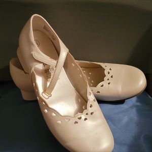 Offwhite Smartfit Girls Dress Mary Jane's size 4.5